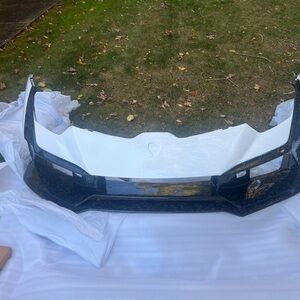 Lamborghini Black and White Car Bumper